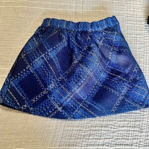 Blue Plaid Women's Skirt